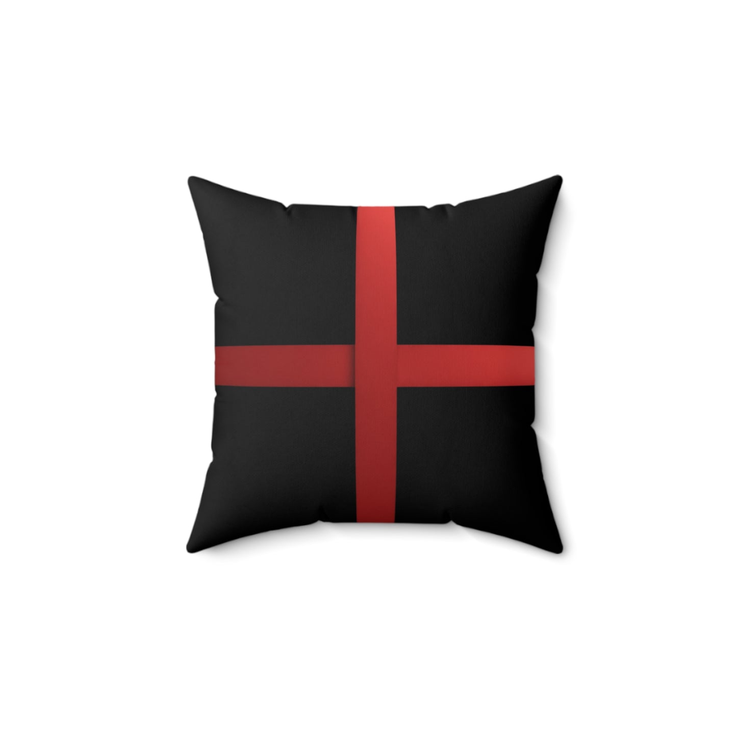 Custom Name Gift Wrap Pillow | Personalized Faux Suede Cushion | Holiday Red Bow Decor | Christmas Throw Pillow for Home or Gift