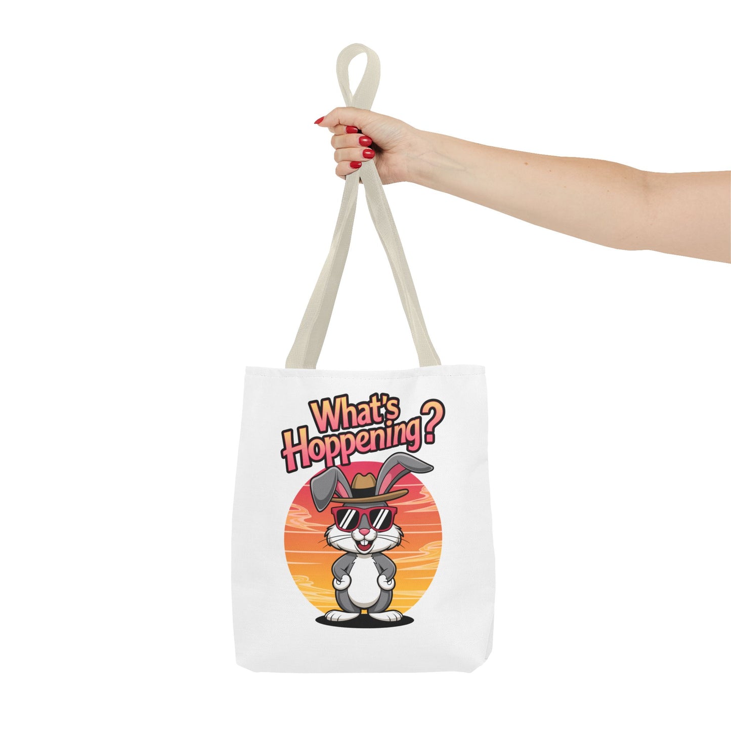 Bunny Tote Bag - 'What's Hoppening'
