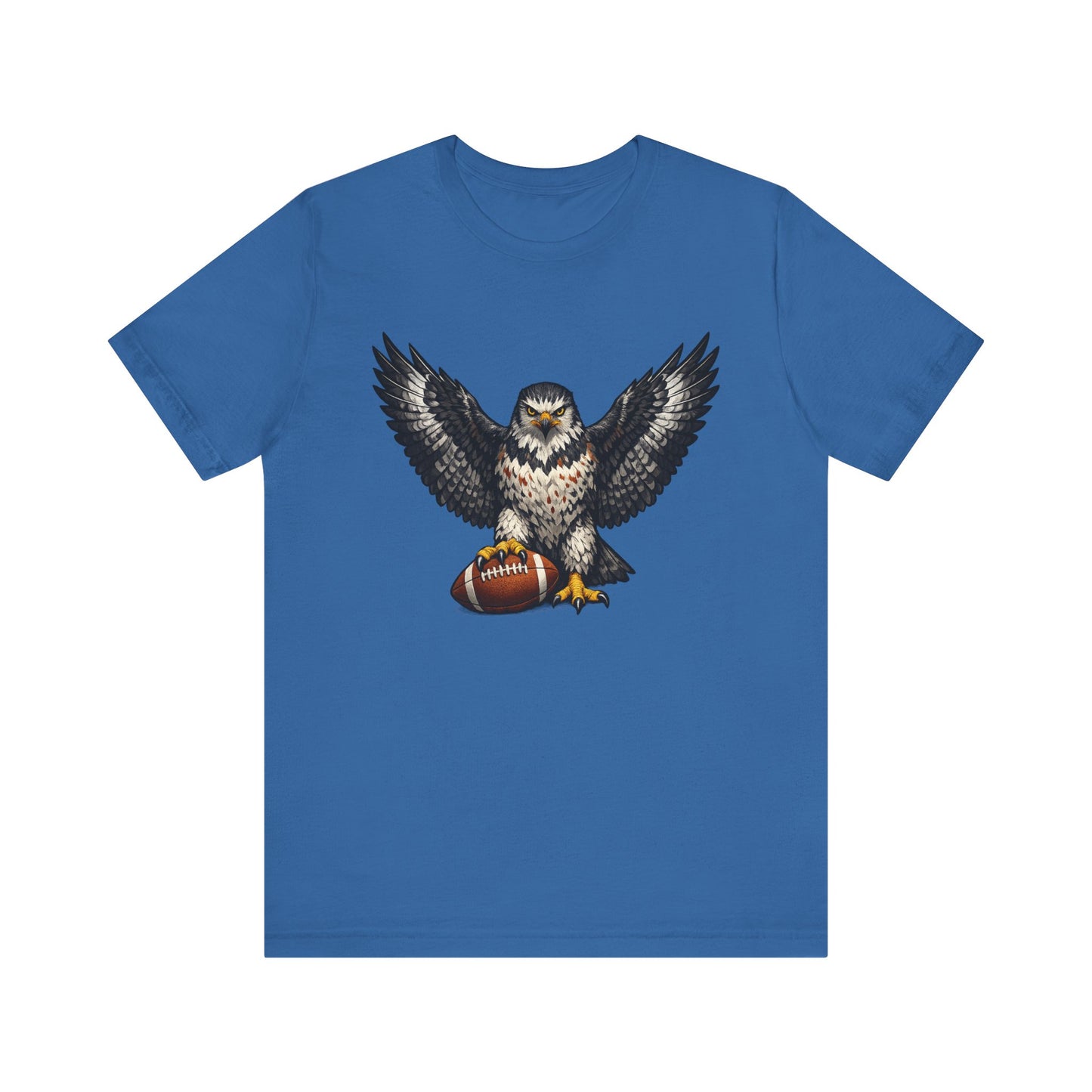 Hawk Football Shirt, Hawk Holding Football T Shirt, Hawk Mascot Tee, Football Bird Of Prey Shirt, Game Day Sports Tee, Hawk Fan Gift