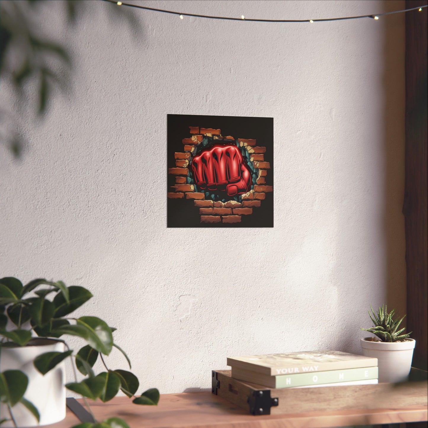 Poster Wall Art Red Fist Smash