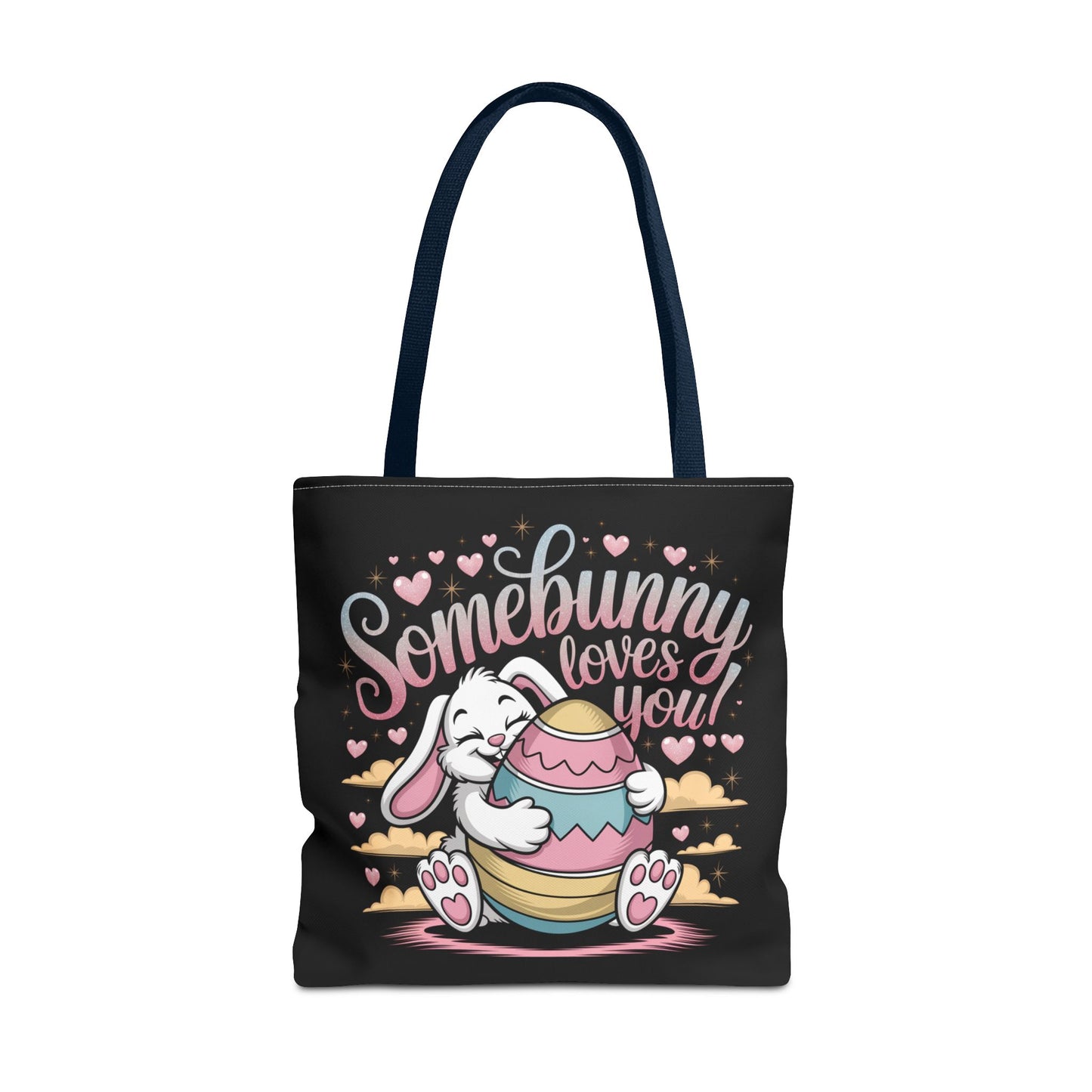 Easter Bunny Tote Bag Somebunny Loves You Easter Bag Bunny