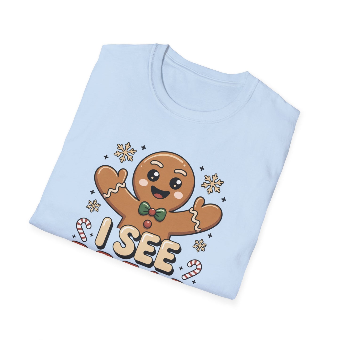 I See Bread People Shirt, Gingerbread Man Christmas Tee, Funny Holiday Baking Shirt, Cute Gingerbread Cookie TShirt, Xmas Humor Shirt, Food Pun Tee
