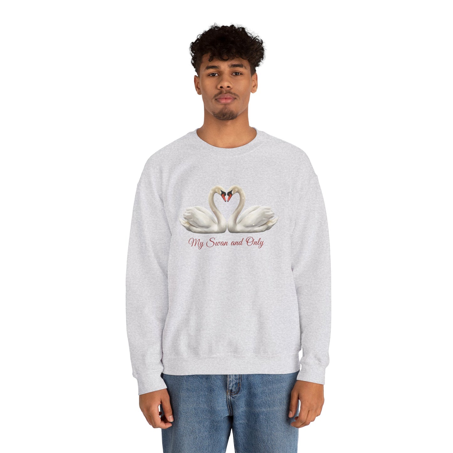 My Swan And Only Sweatshirt, Swan Love Sweater, Romantic Couple Gift, Valentine Sweatshirt, Anniversary Love Pullover