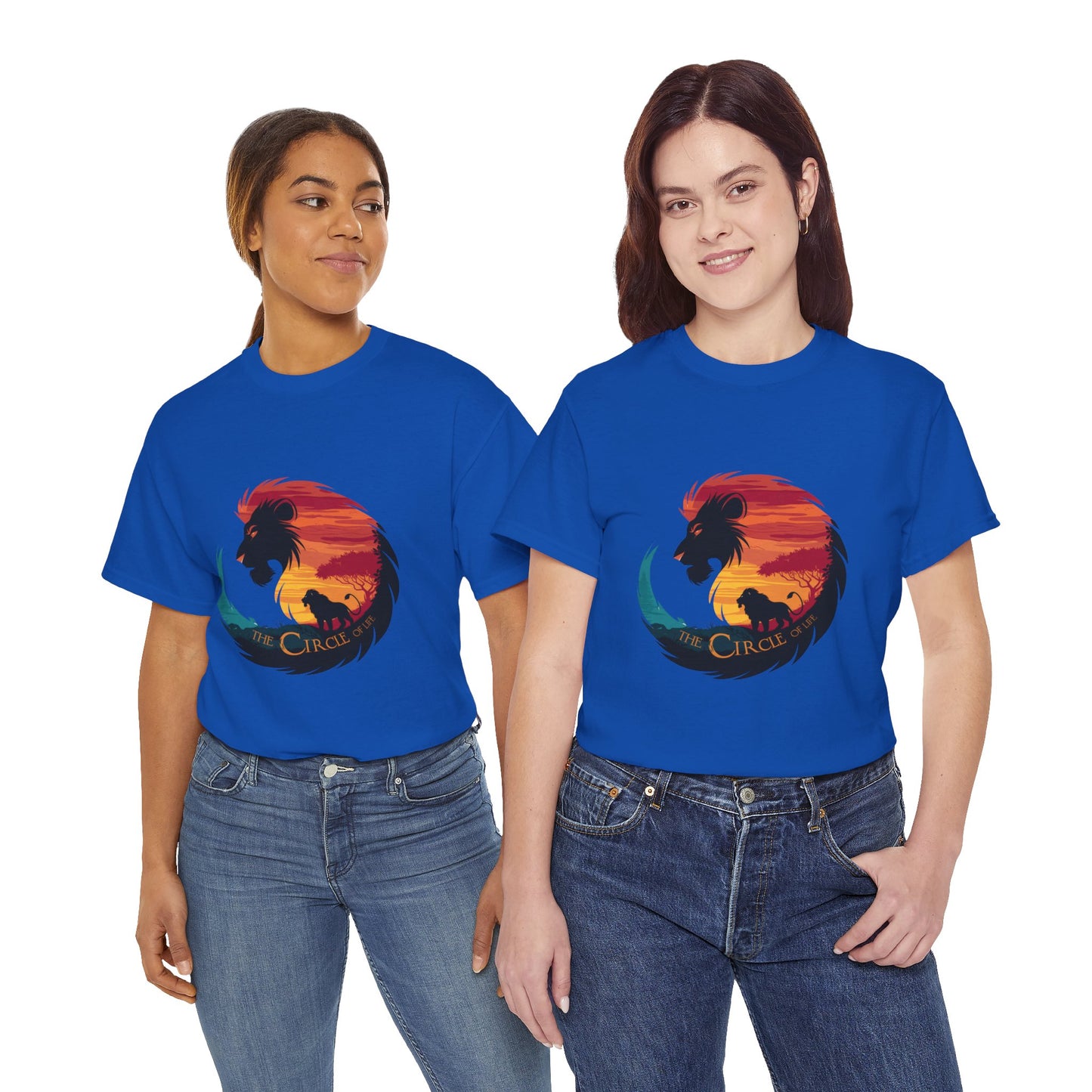 The Circle of Life Lion Shirt – Sunset Safari Wildlife Graphic Tee – Inspirational Nature T-Shirt for Animal Lovers & Adventure Fans