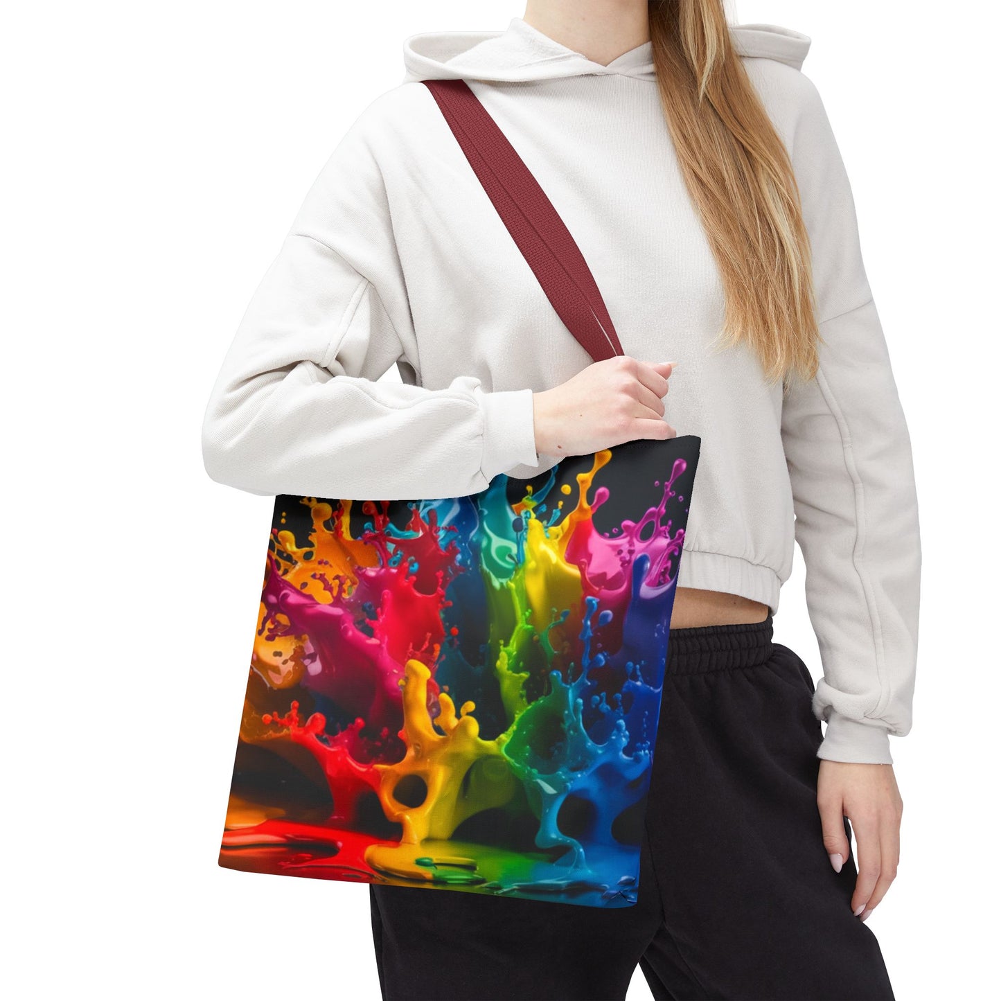 Colorful Splash Tote Bag - Vibrant Art for Every Occasion