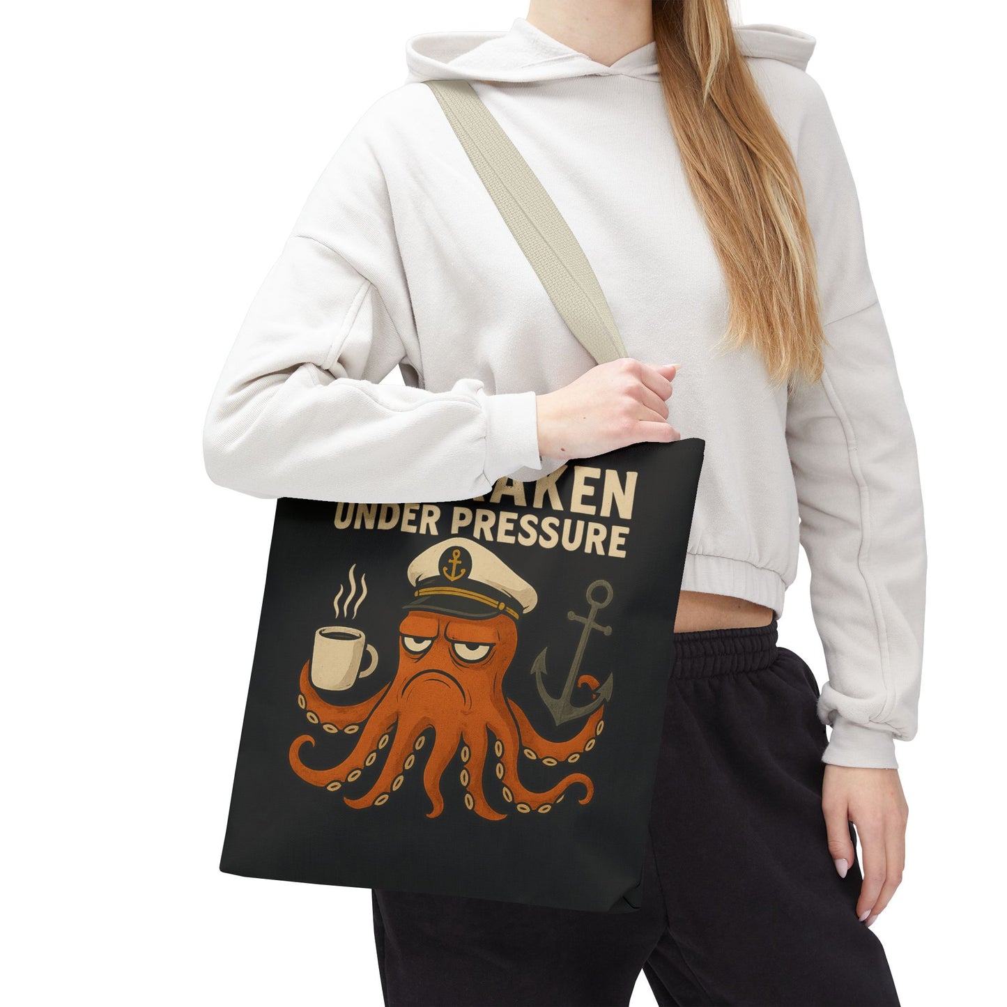 Stressed Octopus Tote Bag Nautical Bag Beach Tote Ocean Reusable Bag Seaside