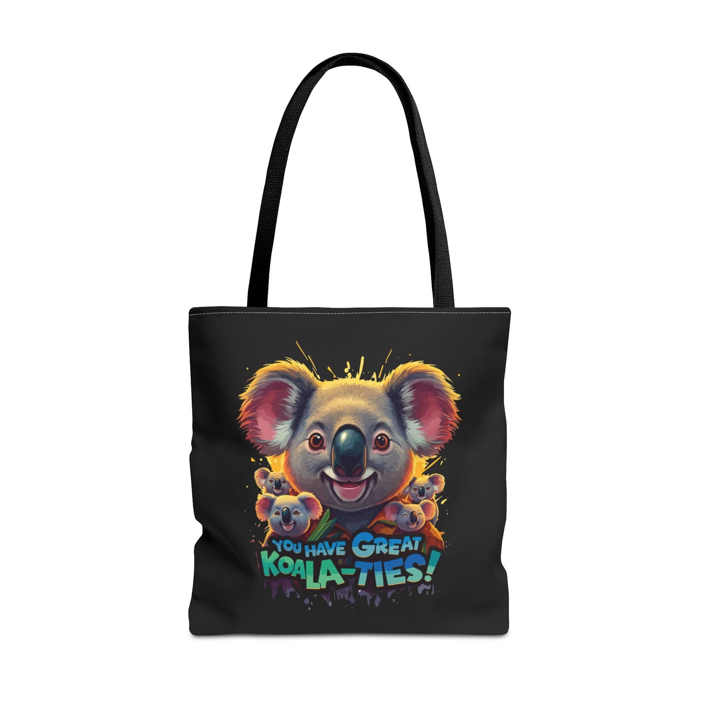 Koala Tote Bag – Funny Animal Pun Bag with Cute Koala Design – Reusable Grocery, Beach, or Everyday Carry Bag – Gift for Koala Lovers