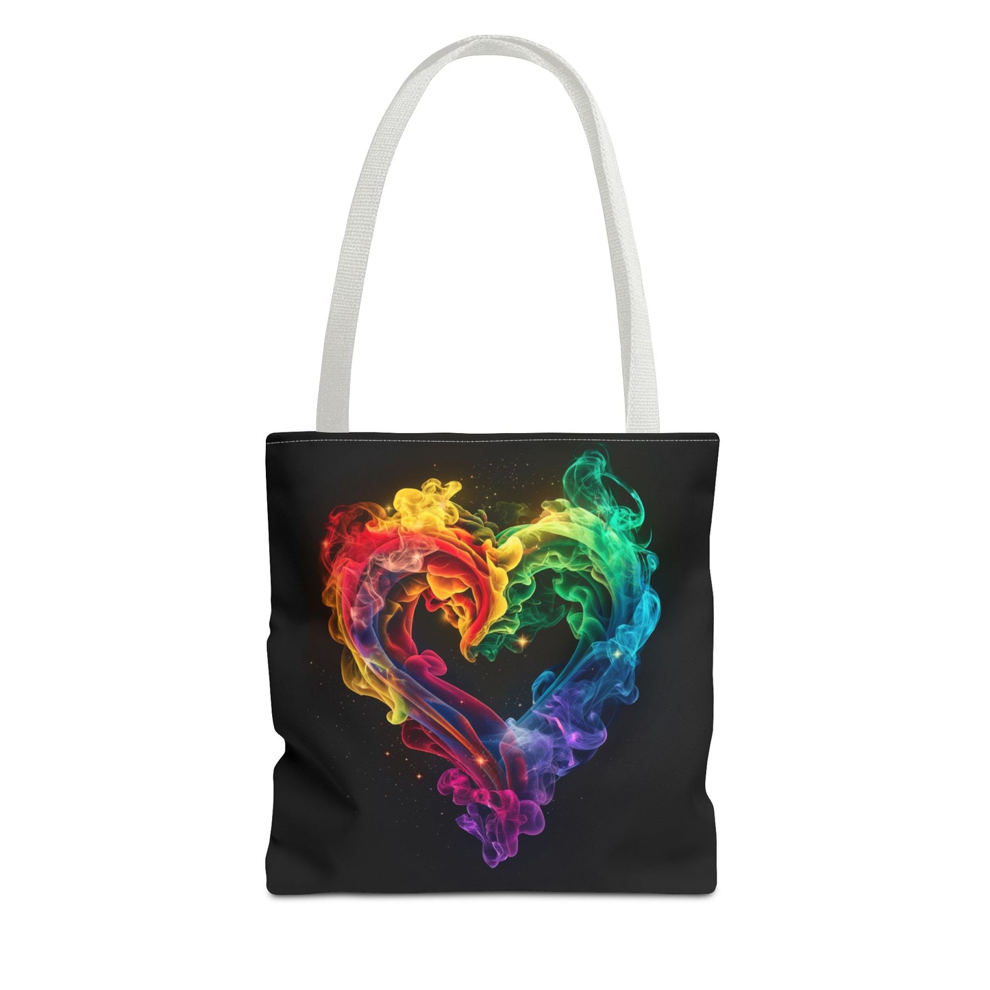 Colorful Smoke Heart Tote