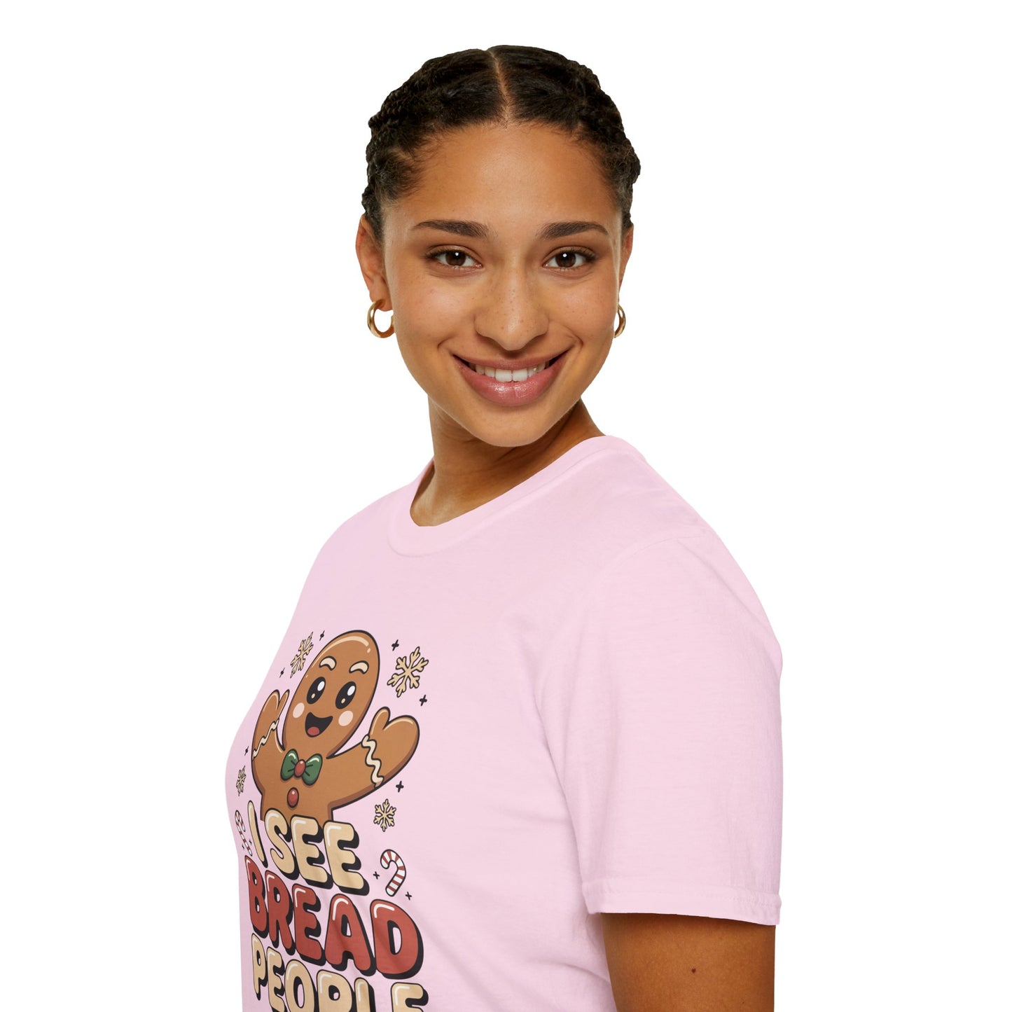 I See Bread People Shirt, Gingerbread Man Christmas Tee, Funny Holiday Baking Shirt, Cute Gingerbread Cookie TShirt, Xmas Humor Shirt, Food Pun Tee