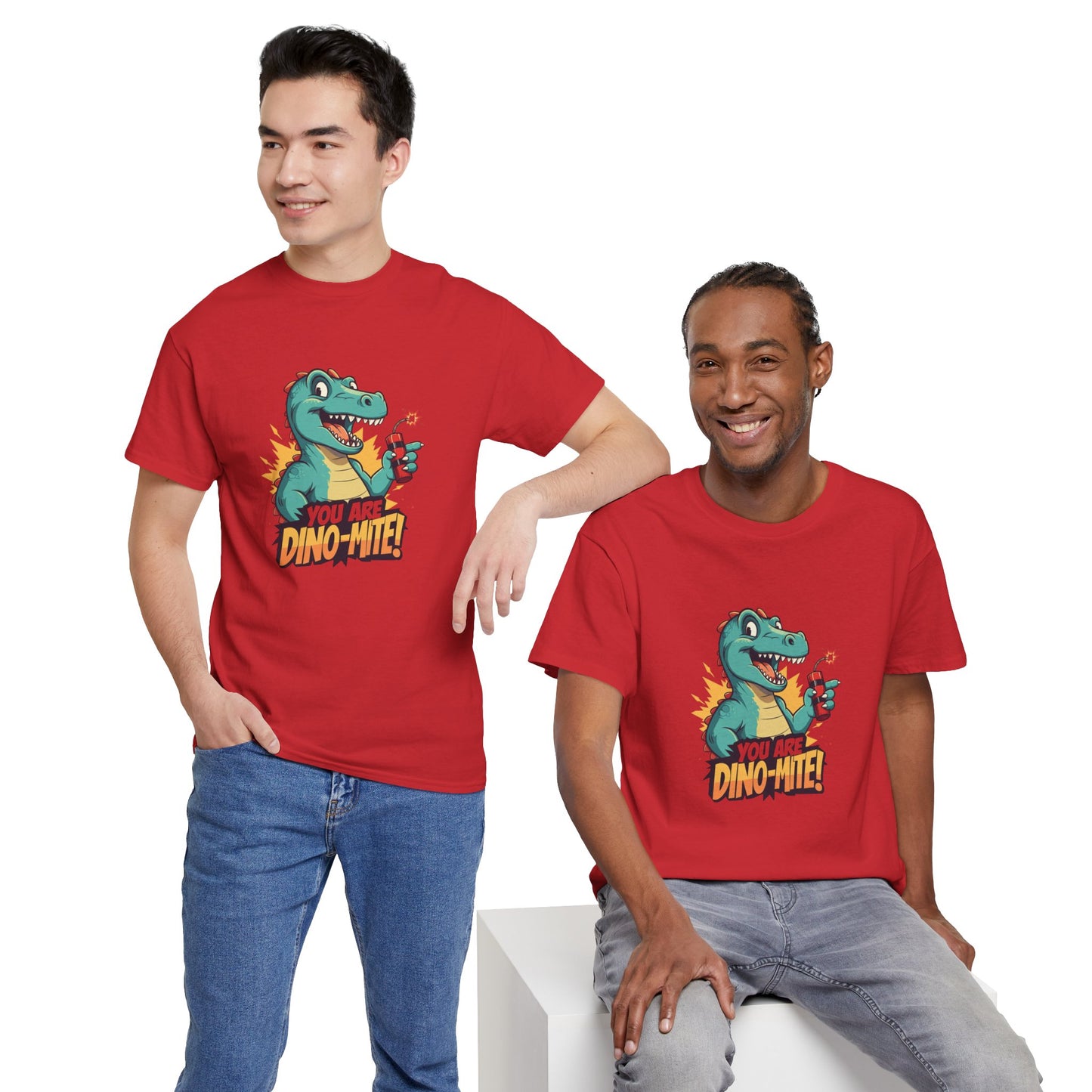 You Are Dino-Mite T-Shirt – Funny Dinosaur Graphic Tee | Cute T-Rex Shirt for Kids & Adults | Unisex Dino Lover Gift | Explosion Design