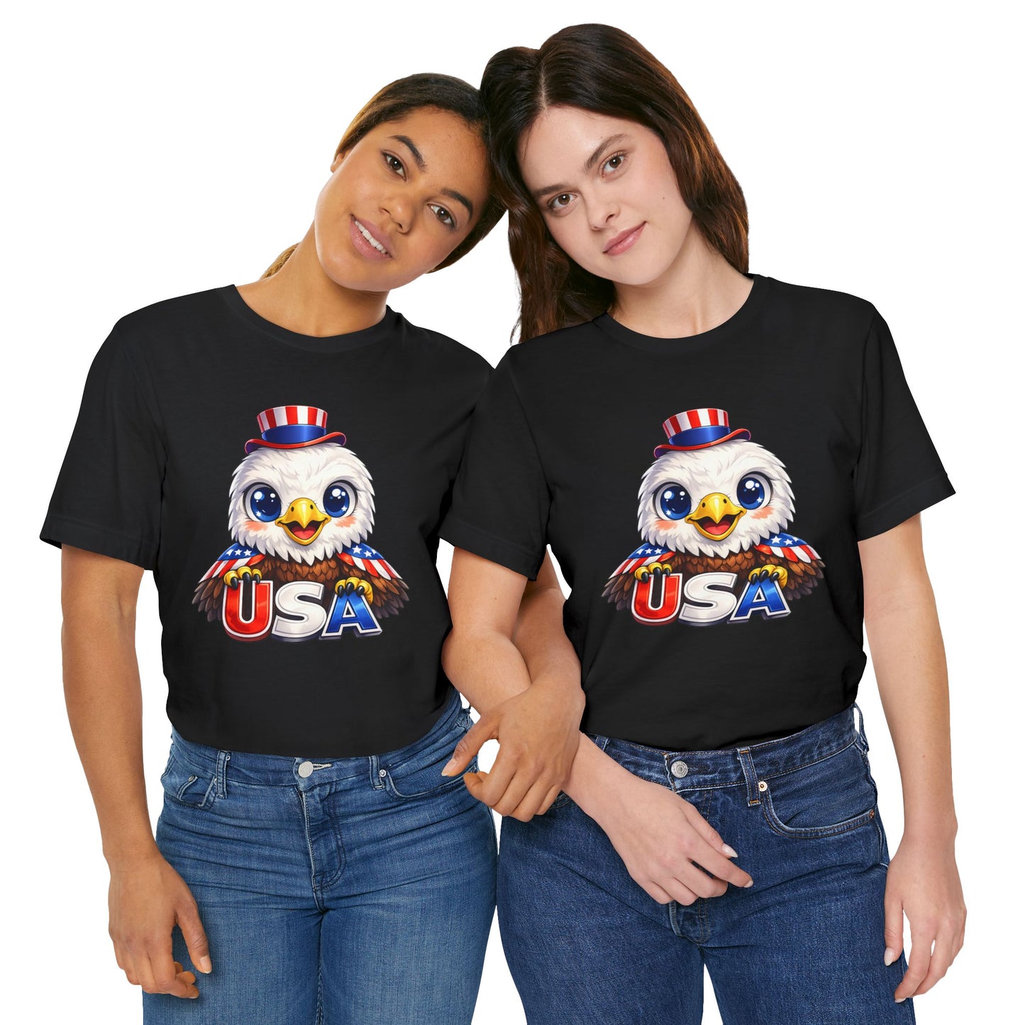 Cute USA Eagle Shirt, Patriotic Eagle T Shirt, Fourth Of July Shirt, American Flag Eagle Tee, Freedom Graphic Shirt, USA Pride Top