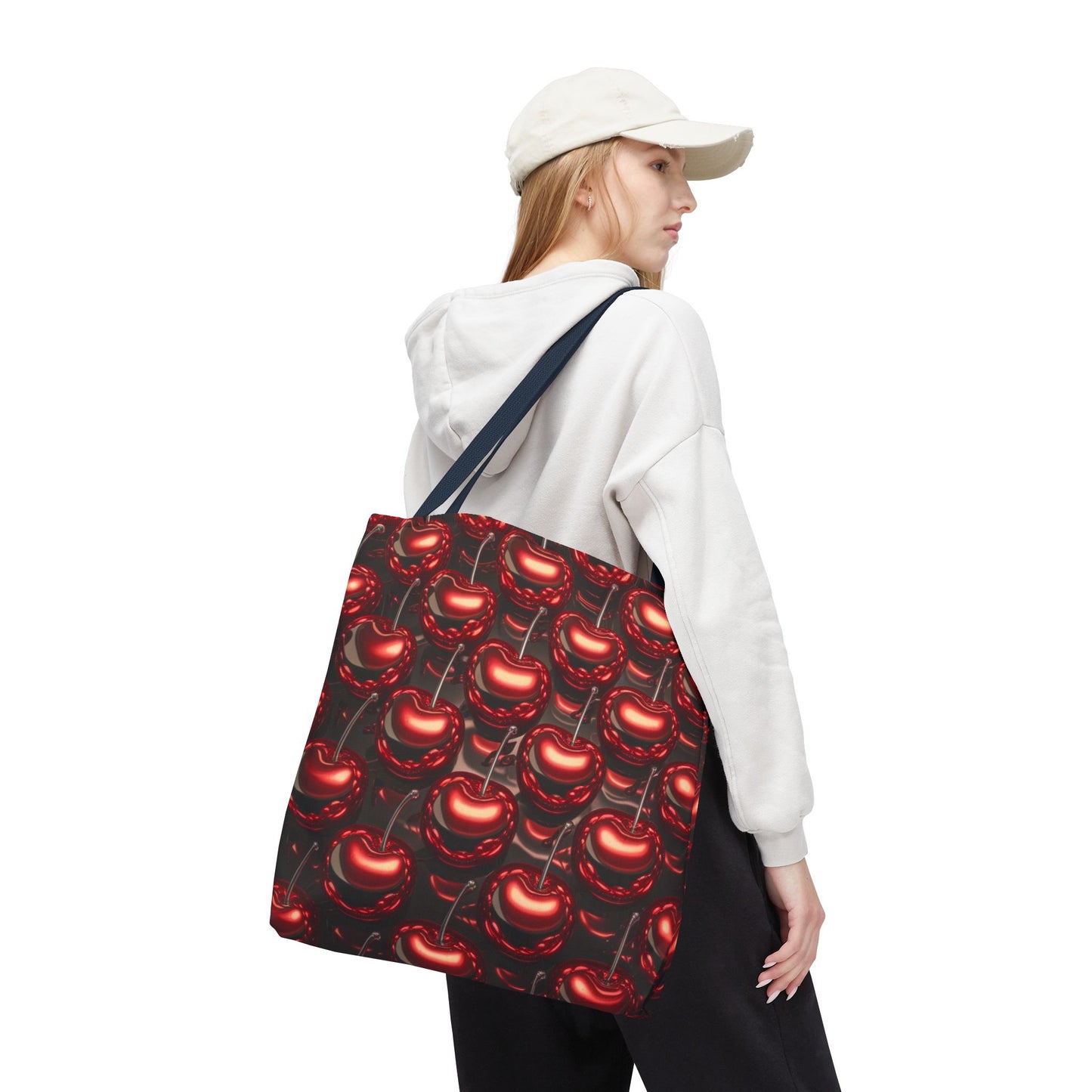 Cherry Tile Tote Bag