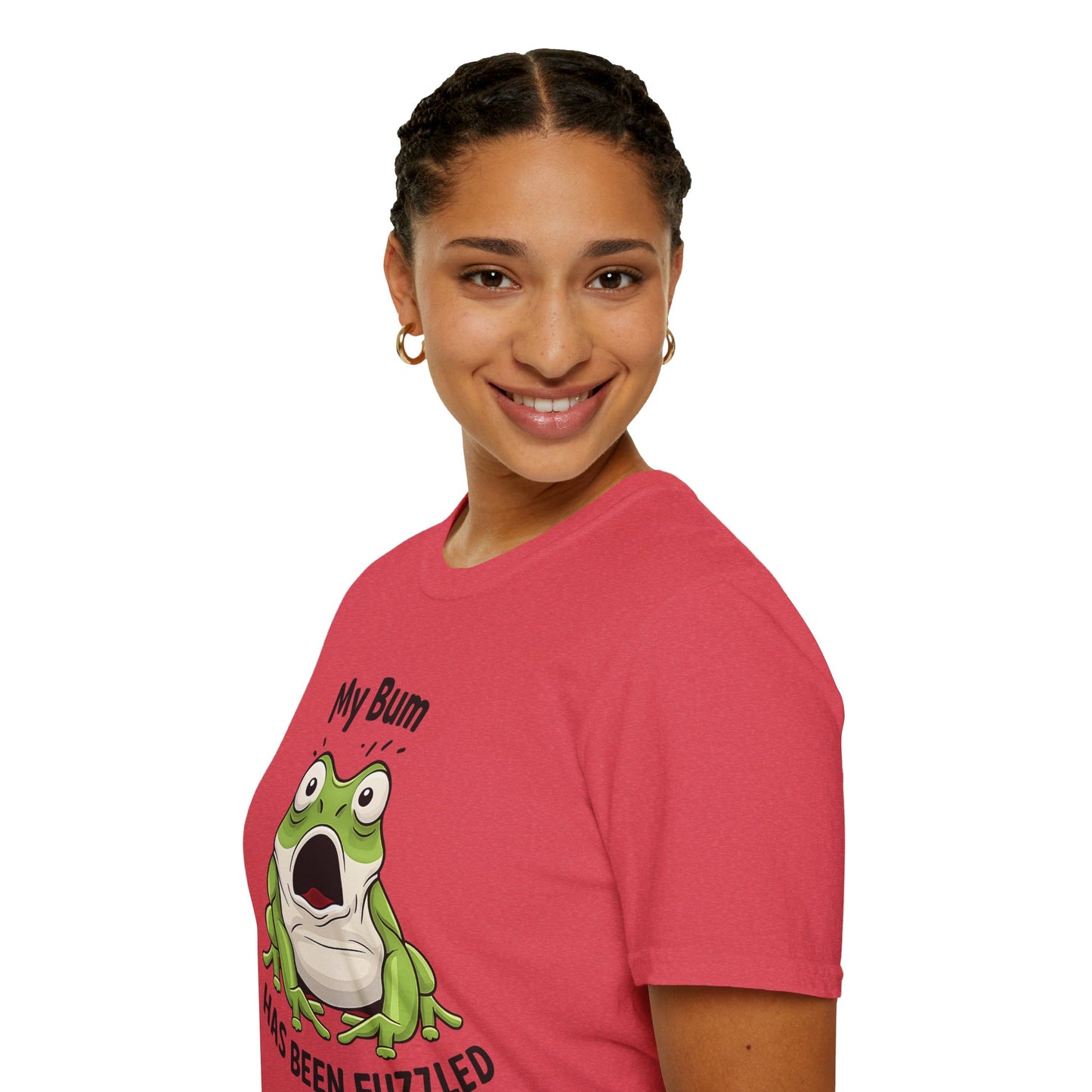 My Bum Has Been Fuzzled Shirt, Bumfuzzled Word Play Tee, Funny Frog T Shirt, Cute Shocked Frog Graphic Tee, Silly Humor Gift