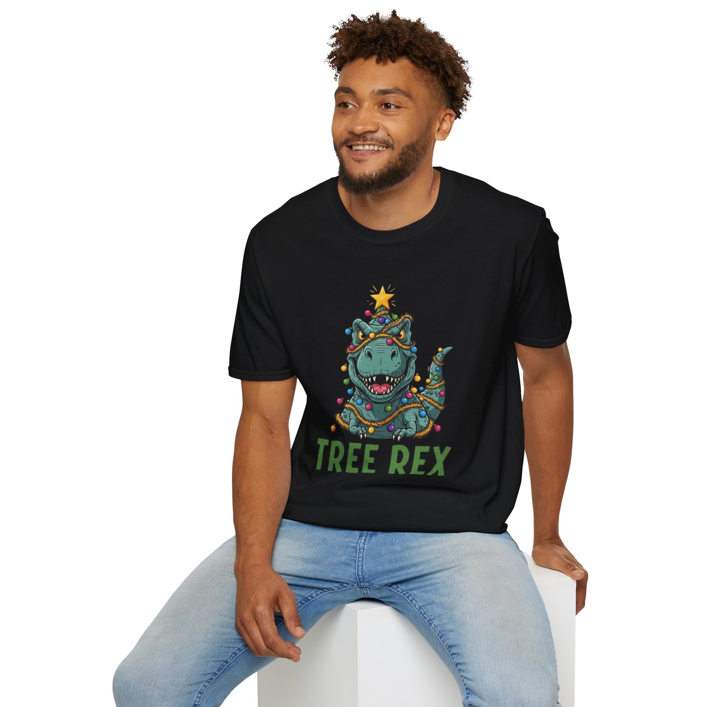 Tree Rex T-Shirt, Dinosaur Christmas Tee, Funny Holiday Dino Shirt, Tree Rex Dinosaur Xmas Graphic Tee, Cute Winter Gift Tee