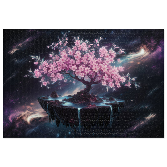 Puzzle Tin - Cherry Blossom Tree in Space