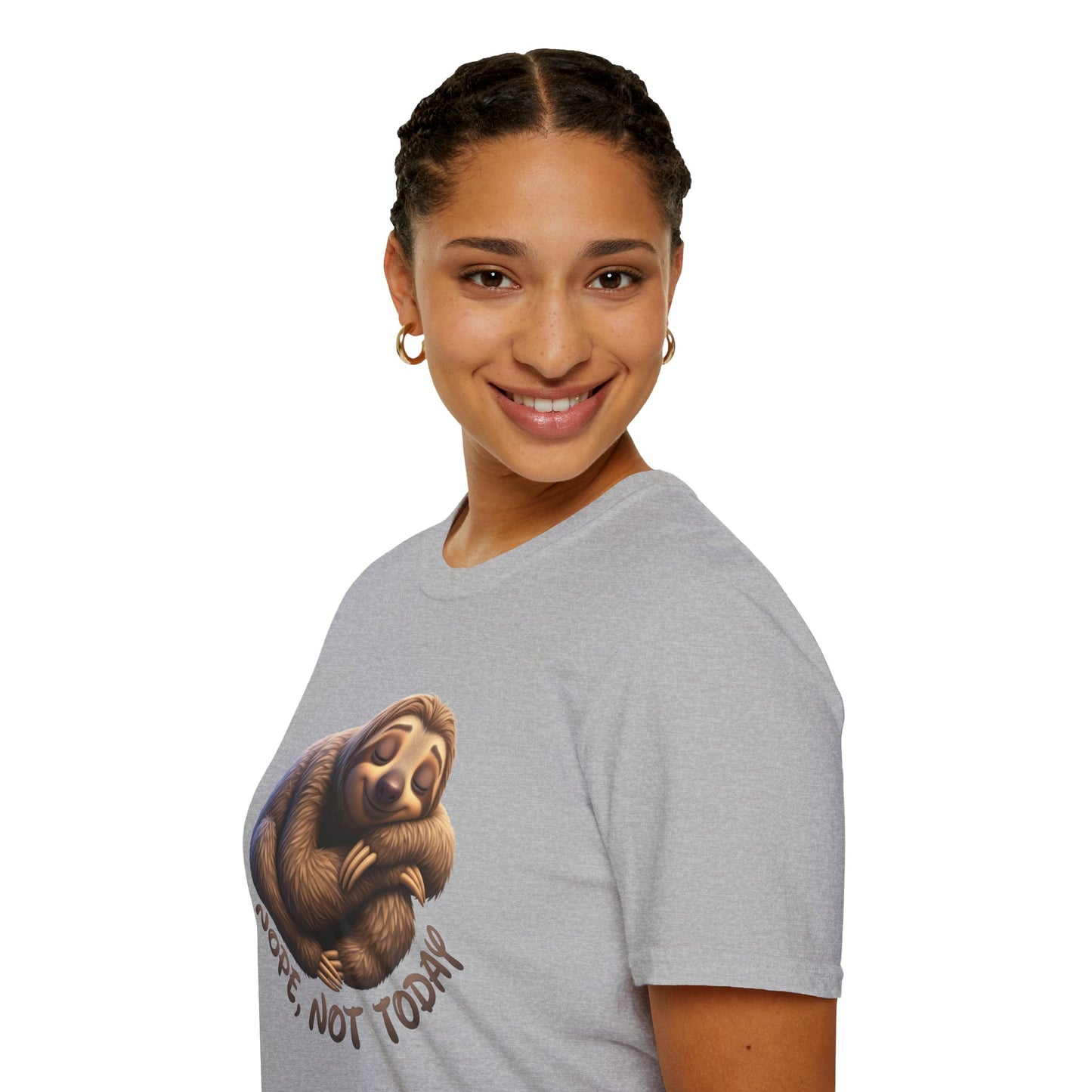 Nope Not Today Sloth T-Shirt, Funny Lazy Day Shirt, Cute Animal Lover Tee, Relaxed Humor Top, Chill Gift Idea For Men And Women