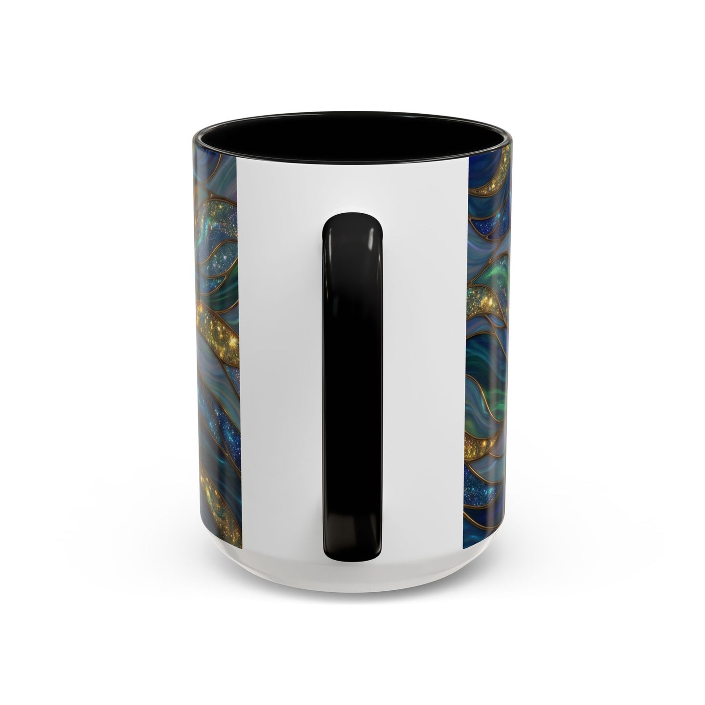 Stained Glass Manta Ray Mug, Ocean Coffee Cup, Manta Ray Art Mug, Nautical Gift, Coastal Decor Mug, Marine Life Coffee Cup