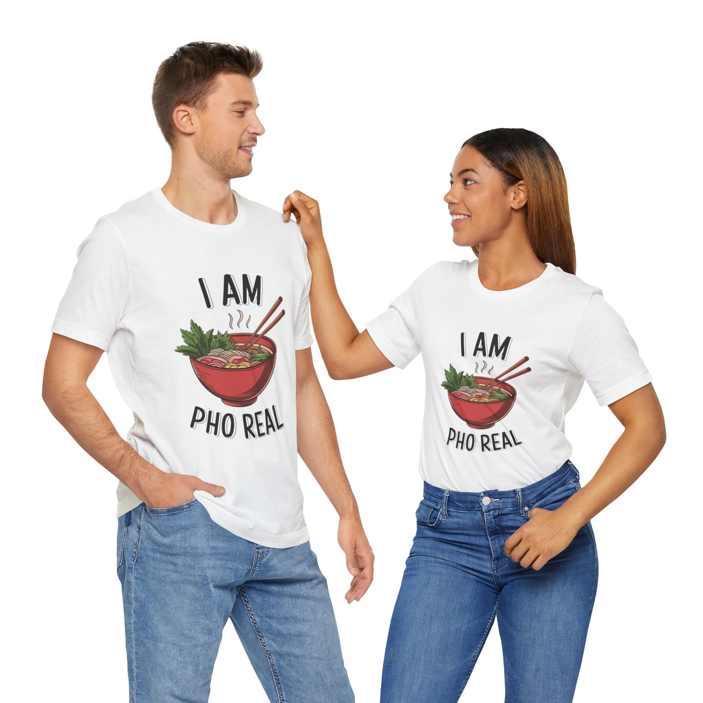 I Am Pho Real T-Shirt | Funny Pho Noodle Bowl Tee, Vietnamese Food Pun Shirt, Ramen & Noodle Lover Gift, Cute Asian Cuisine Graphic Top
