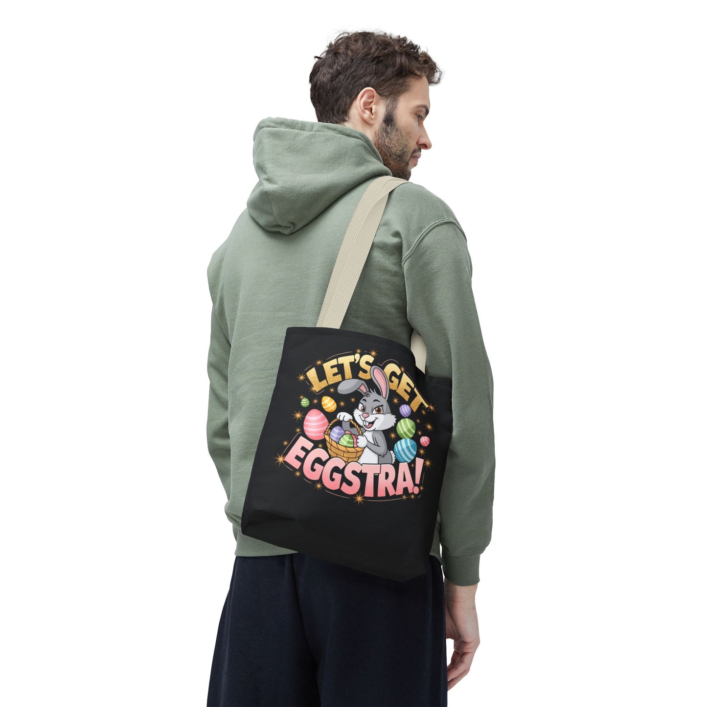 Easter Bunny Tote Bag - 'Leg's Get Eggstra'
