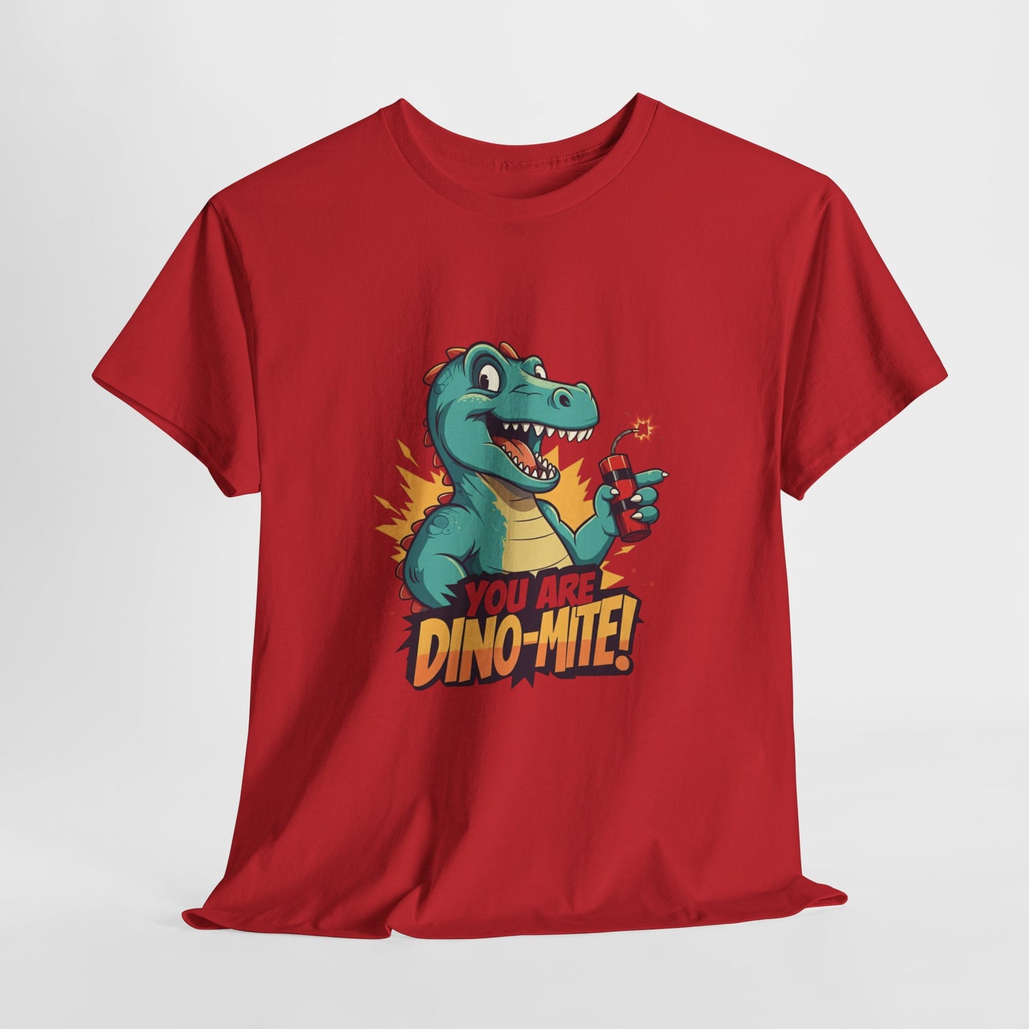You Are Dino-Mite T-Shirt – Funny Dinosaur Graphic Tee | Cute T-Rex Shirt for Kids & Adults | Unisex Dino Lover Gift | Explosion Design
