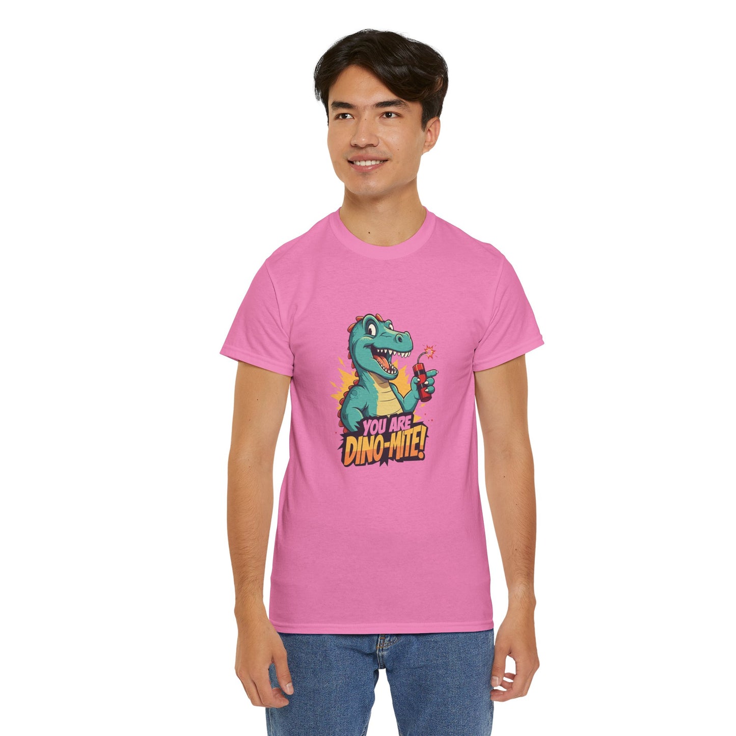 You Are Dino-Mite T-Shirt – Funny Dinosaur Graphic Tee | Cute T-Rex Shirt for Kids & Adults | Unisex Dino Lover Gift | Explosion Design