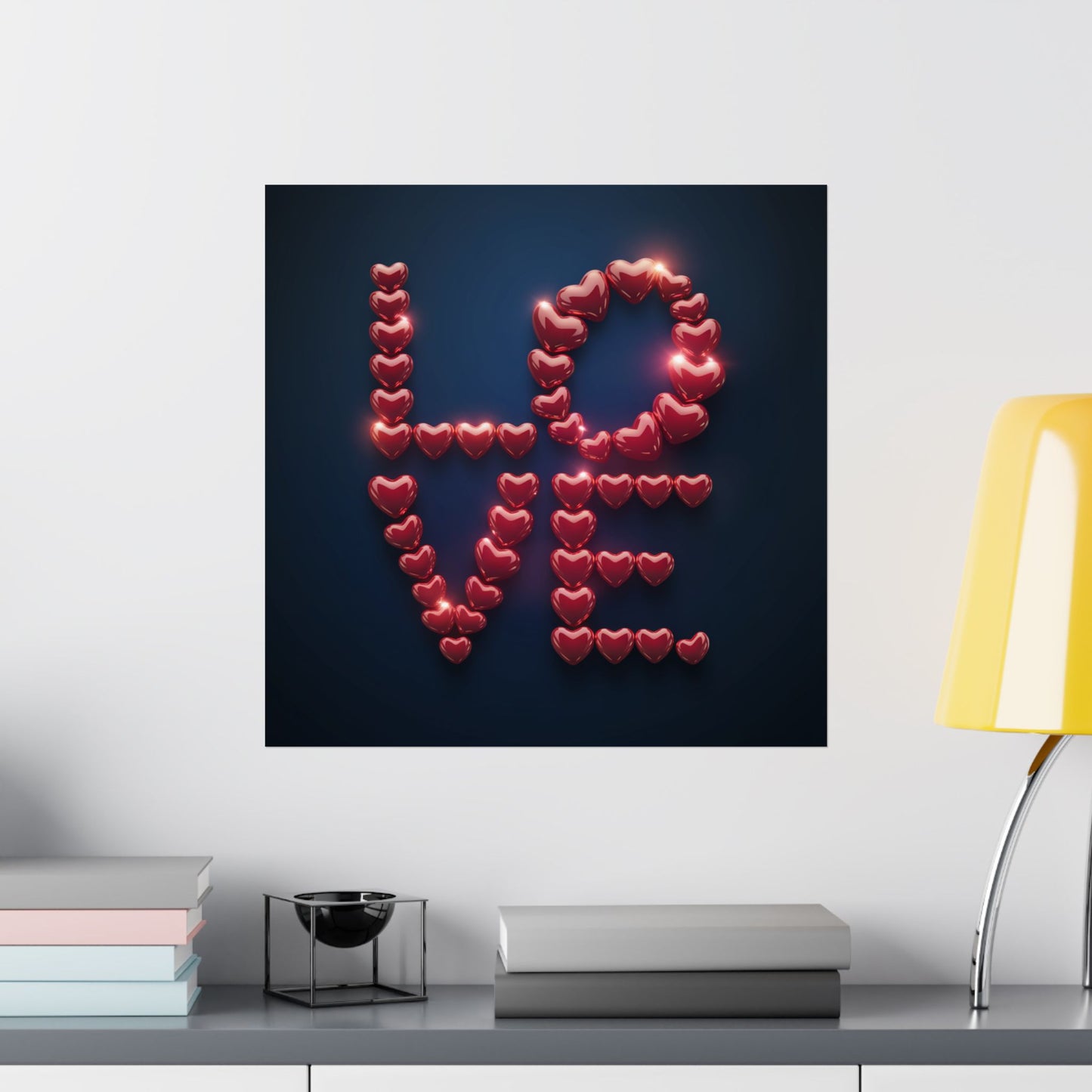 Poster Love Hearts Matte