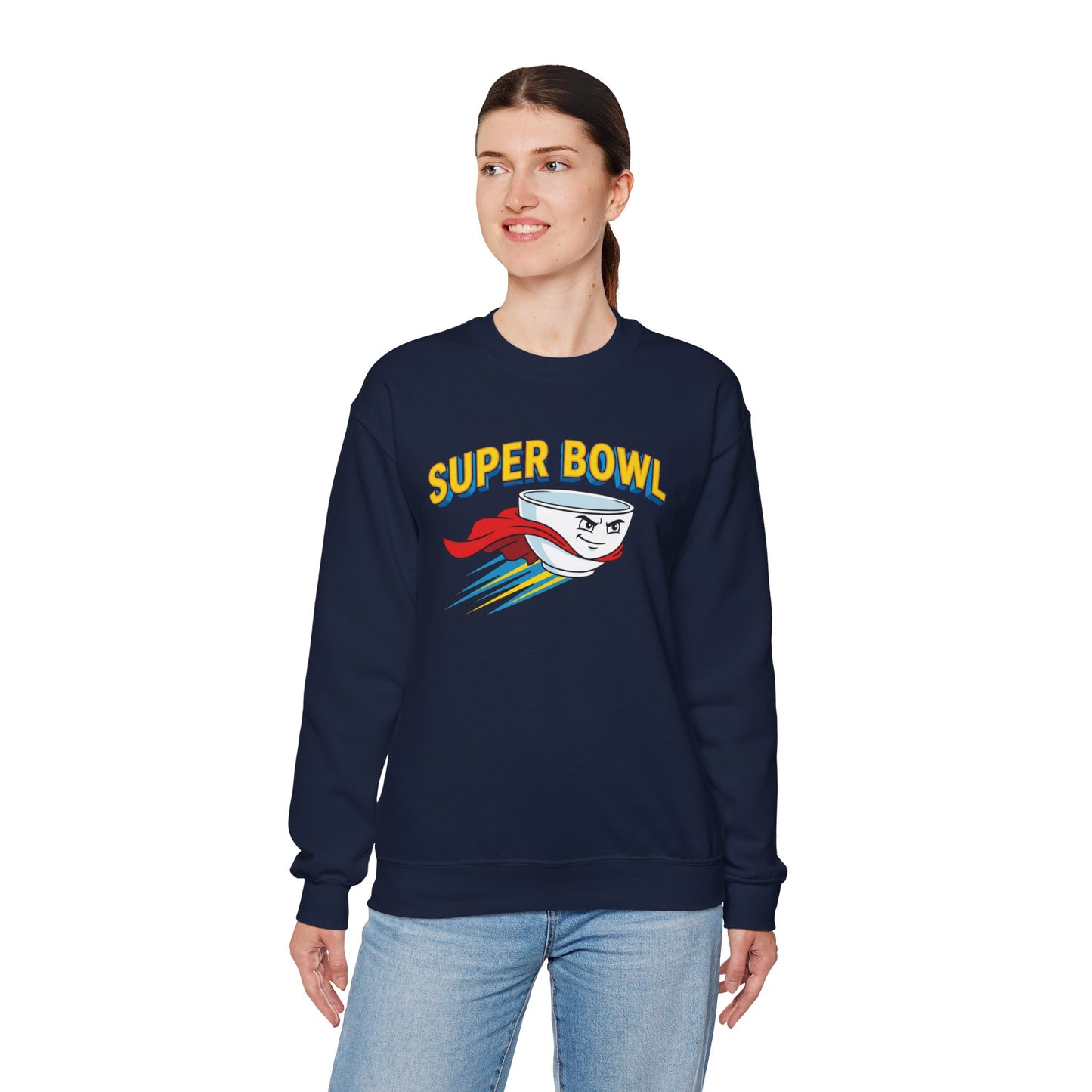 Super Bowl Sweatshirt, Funny Super Bowl Shirt, Football Party Sweatshirt, Game Day Crewneck, Bowl Pun Sweatshirt, Unisex Graphic Crew