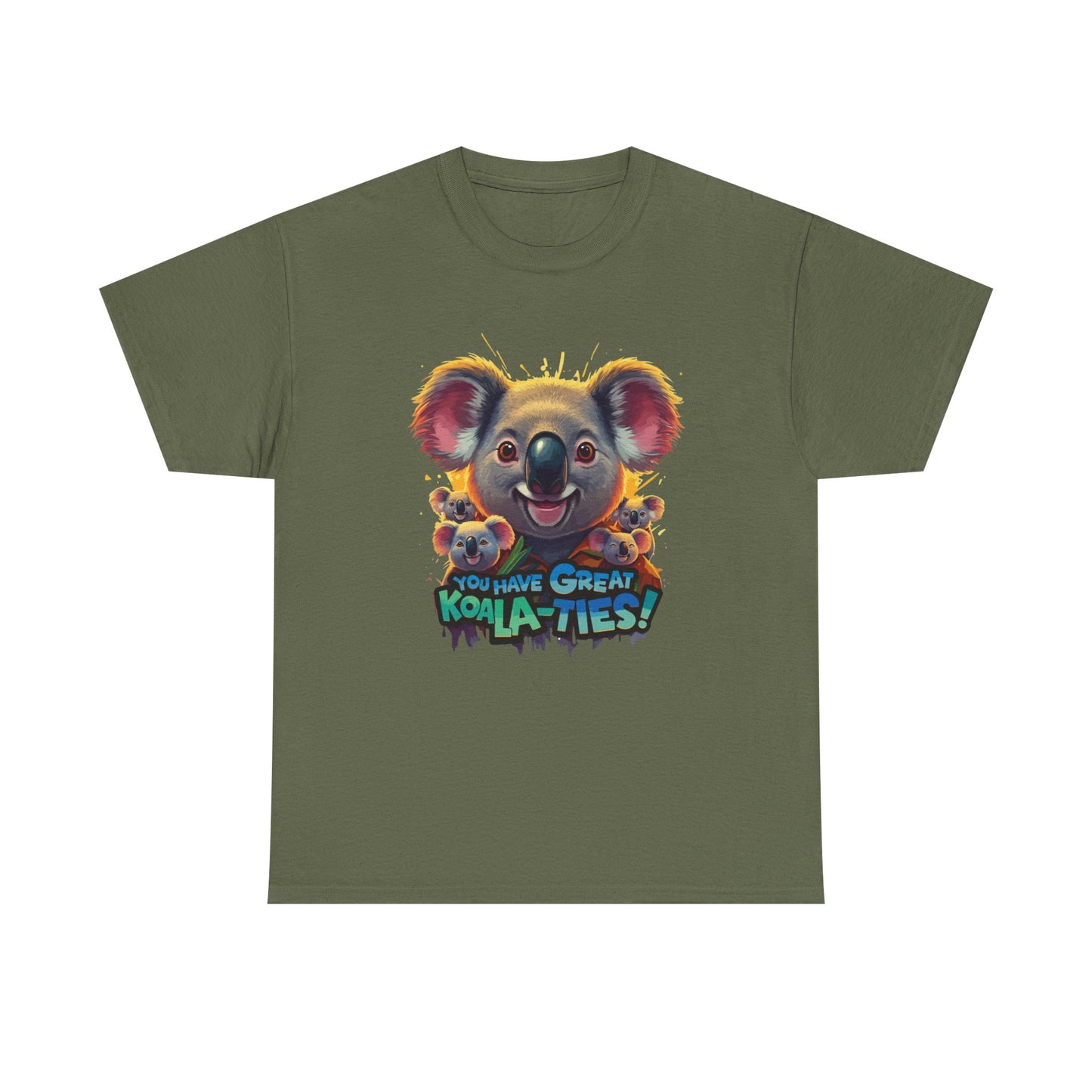 You Have Great Koala‑ties Tee – Cute Koala Pun T‑Shirt, Animal Lover Gift, Funny Wildlife Graphic, Unisex Casual Tee