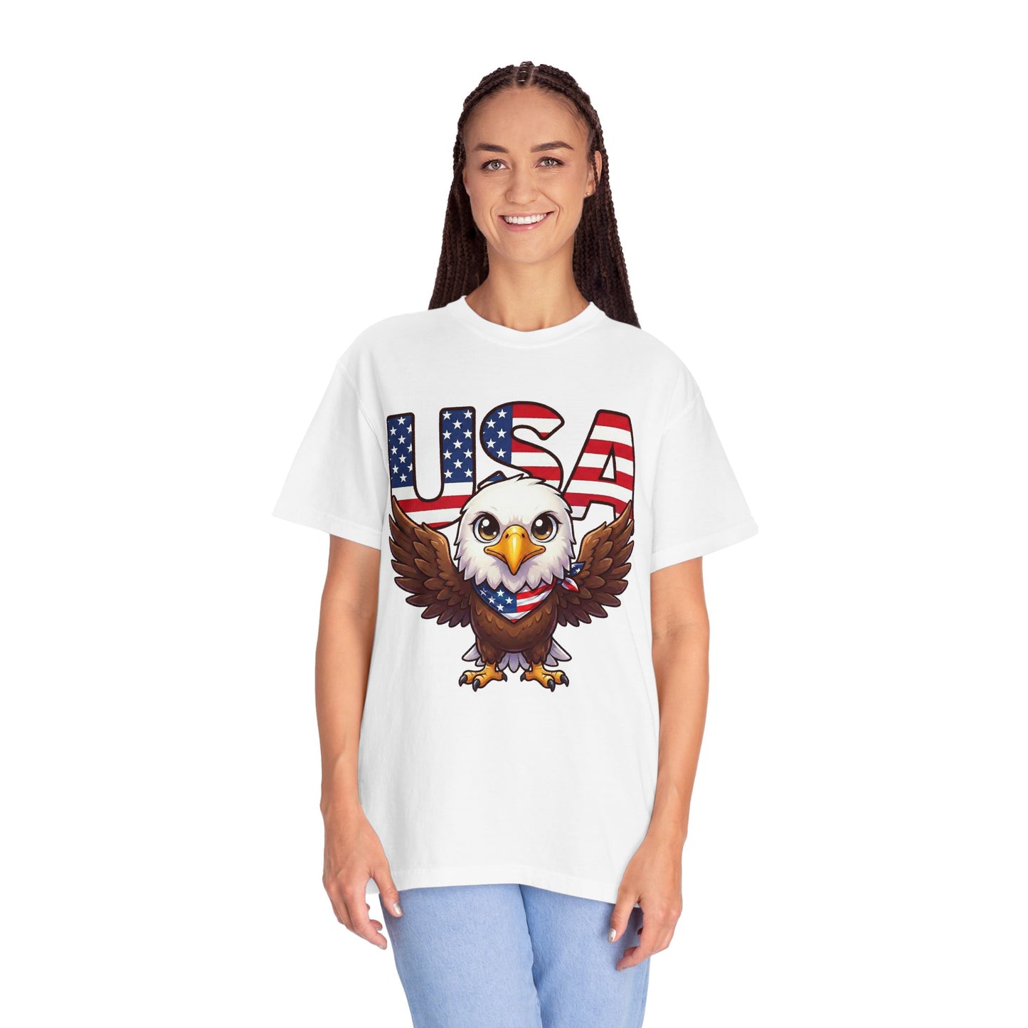 USA Eagle Shirt, Patriotic Comfort Colors Shirt, American Flag Eagle T Shirt, Fourth Of July Shirt, Freedom Graphic Tee, USA Pride Shirt