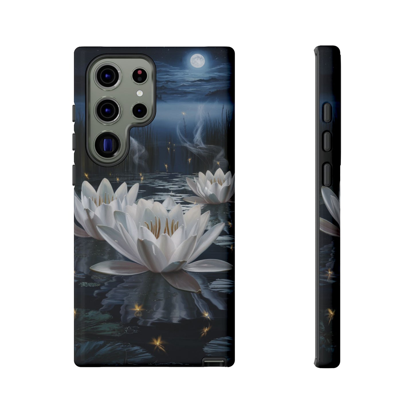 Samsung Galaxy Tough Case - Water Lillies Moonlit Sky Phone Cover