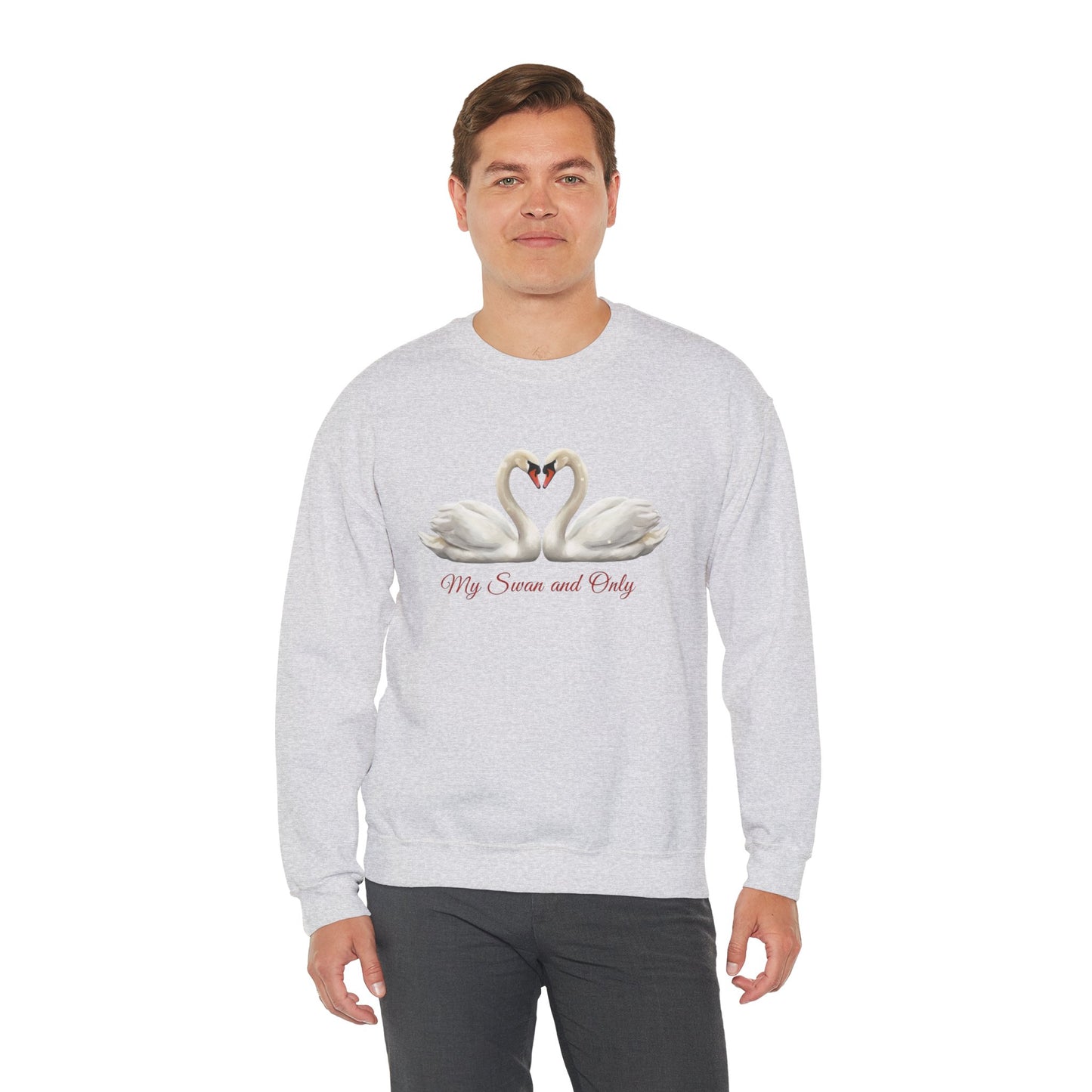 My Swan And Only Sweatshirt, Swan Love Sweater, Romantic Couple Gift, Valentine Sweatshirt, Anniversary Love Pullover