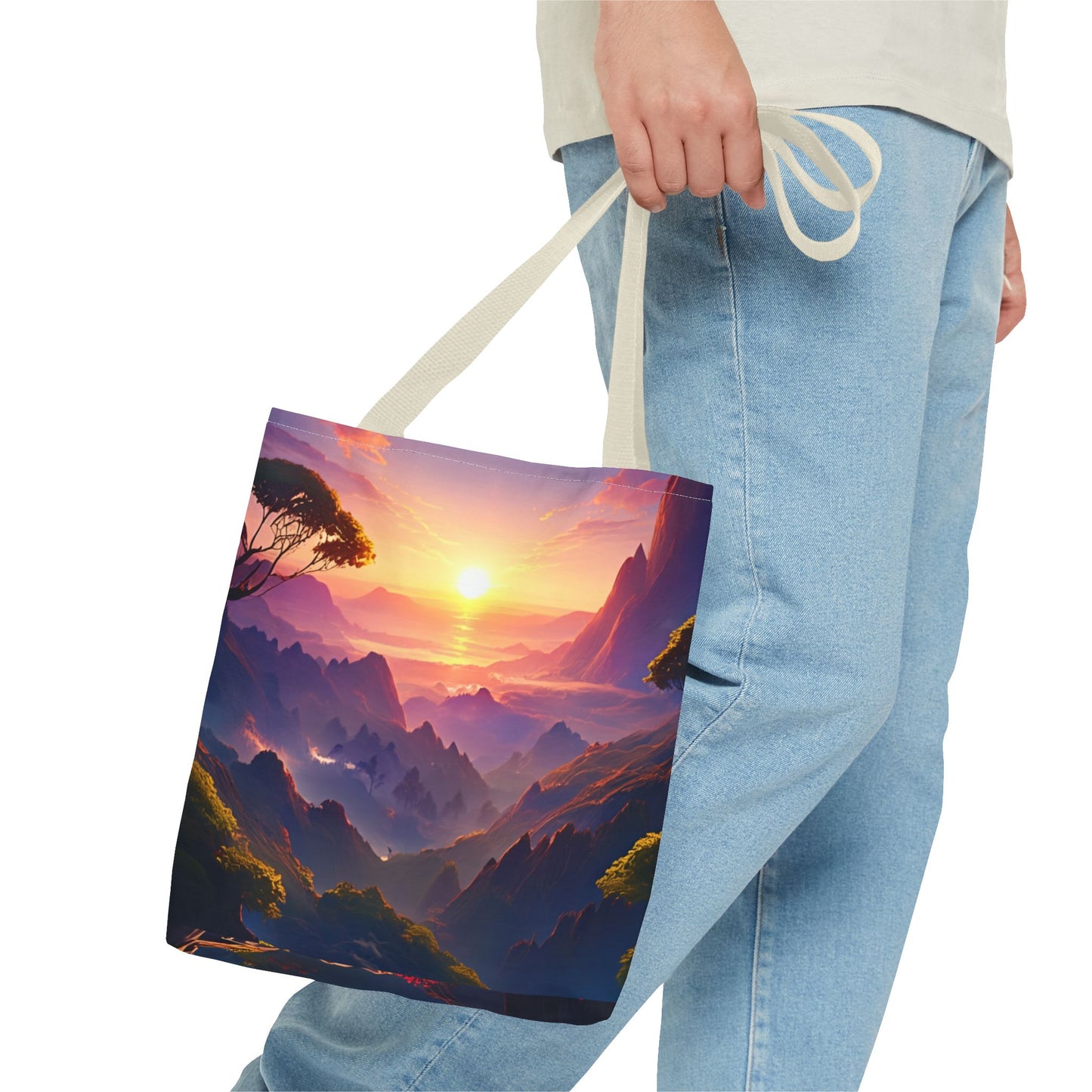 Sunset Landscape Tote Bag