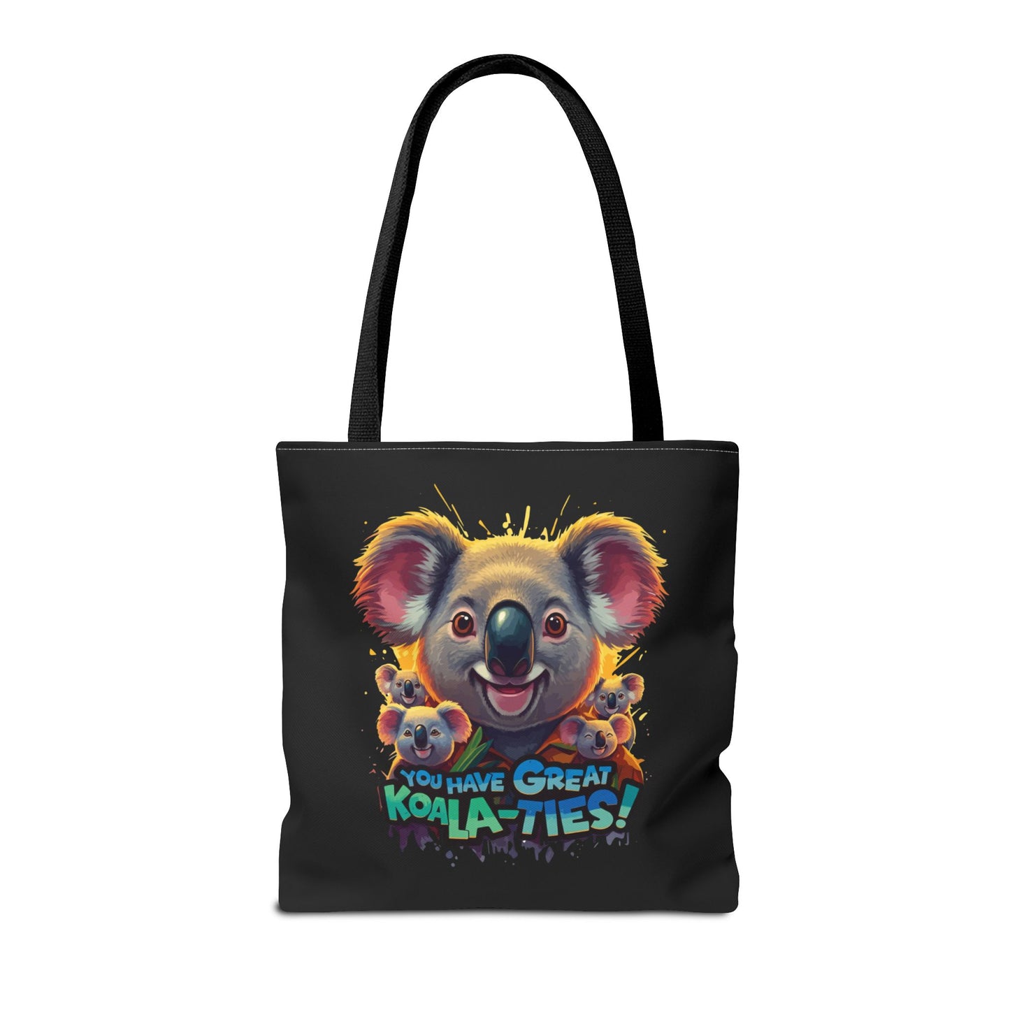Koala Tote Bag – Funny Animal Pun Bag with Cute Koala Design – Reusable Grocery, Beach, or Everyday Carry Bag – Gift for Koala Lovers