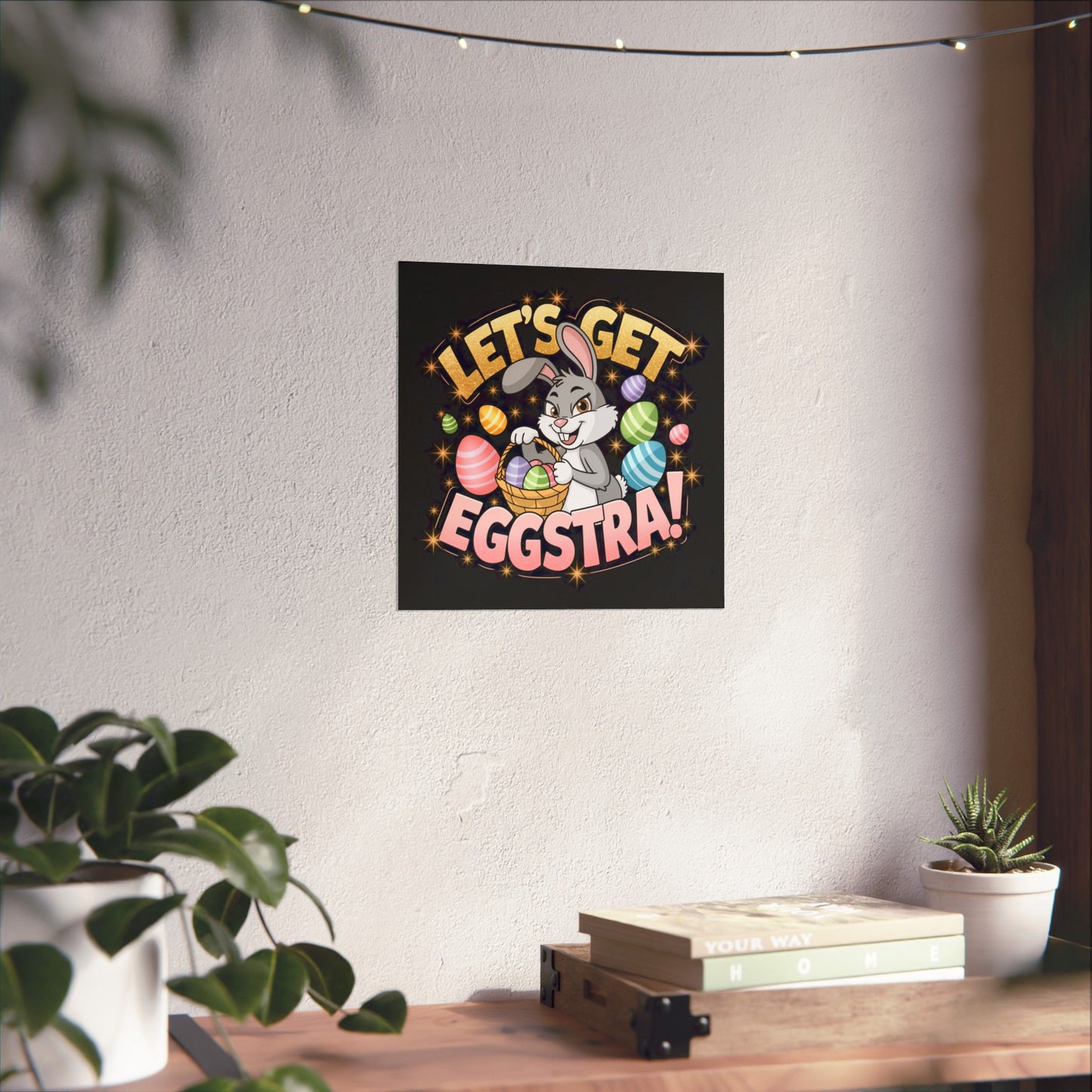 Easter Bunny Party Poster Easter Poster Easter Bunny Art Easter Decor