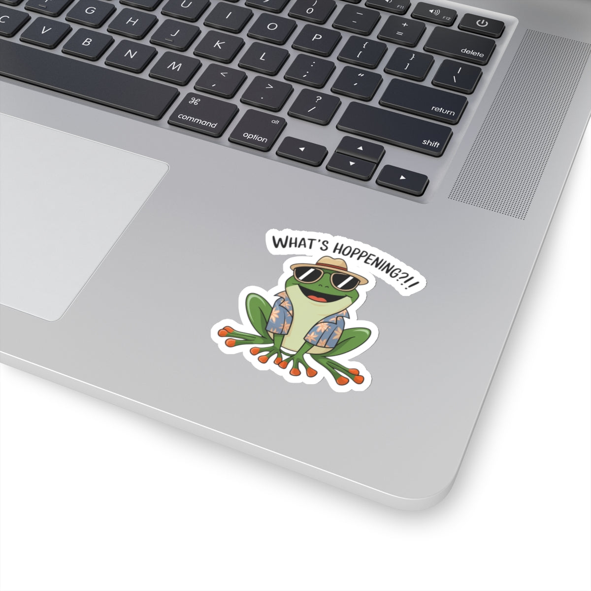 Sticker What's Hoppening Frog Pun