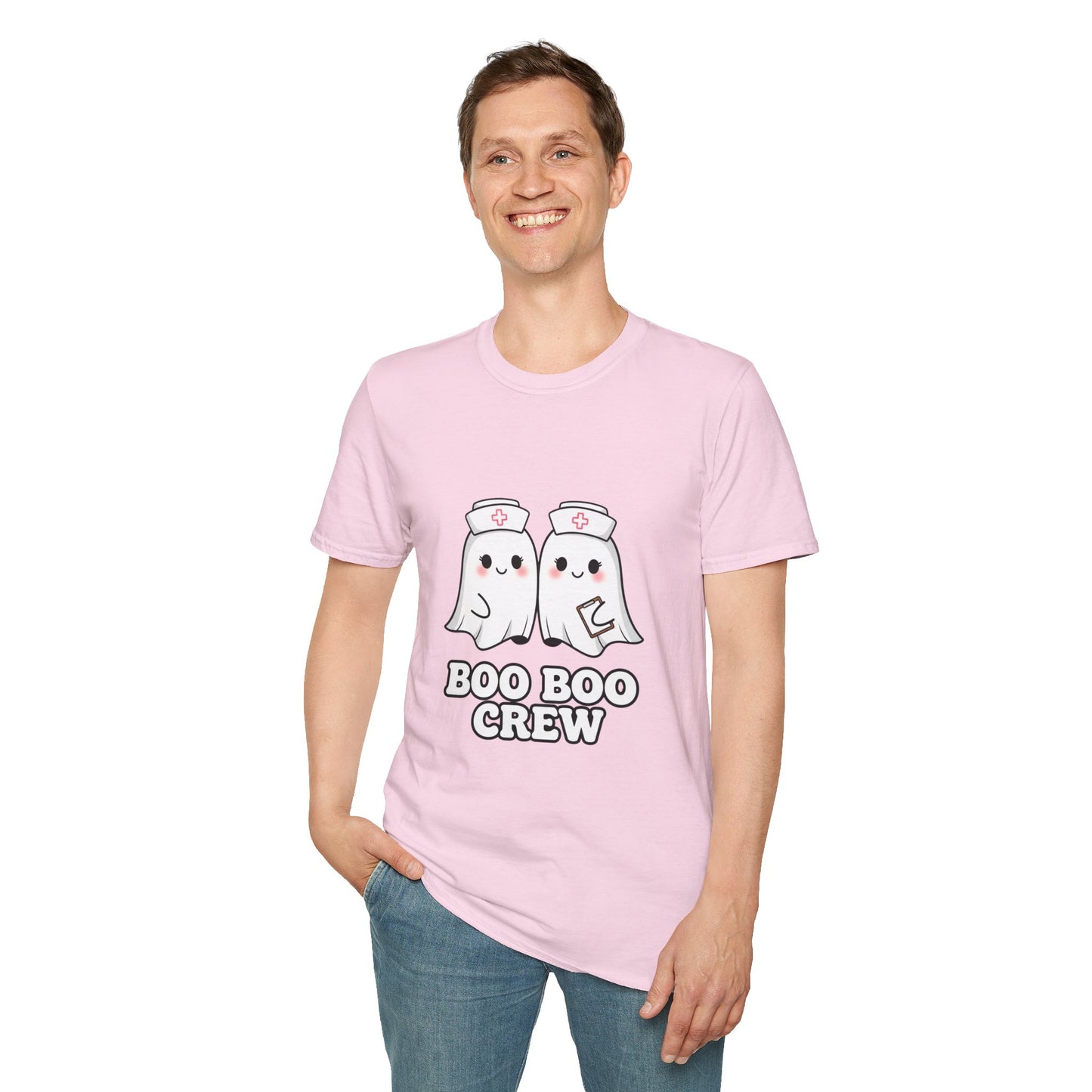 Boo Boo Crew Nurse Ghost Funny T-Shirt | Cute Medical Ghost Tee | EMT Nurse Gift | Halloween Medical Humor | Staff Crew Tee Shirt