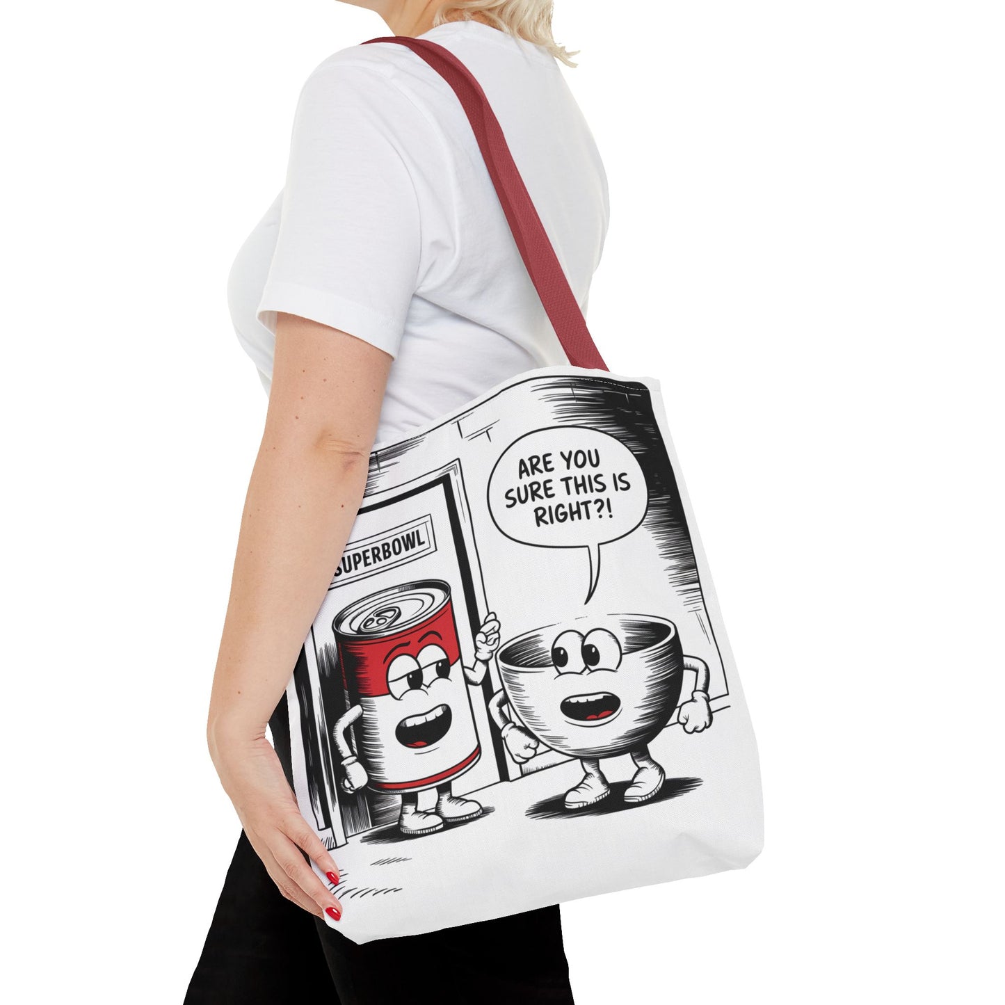 Tote Bag - Comic Superbowl Soup Design