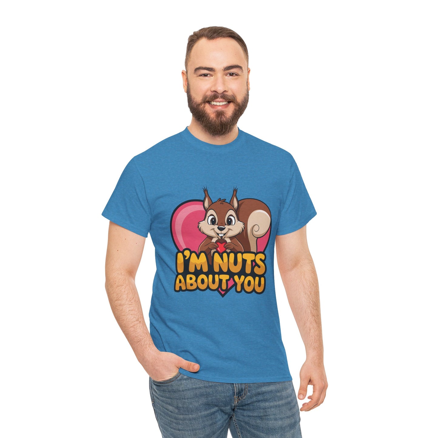 I’m Nuts About You Shirt, Funny Valentine Shirt, Squirrel Love T Shirt, Cute Animal Pun Tee, Valentine Gift For Him Her