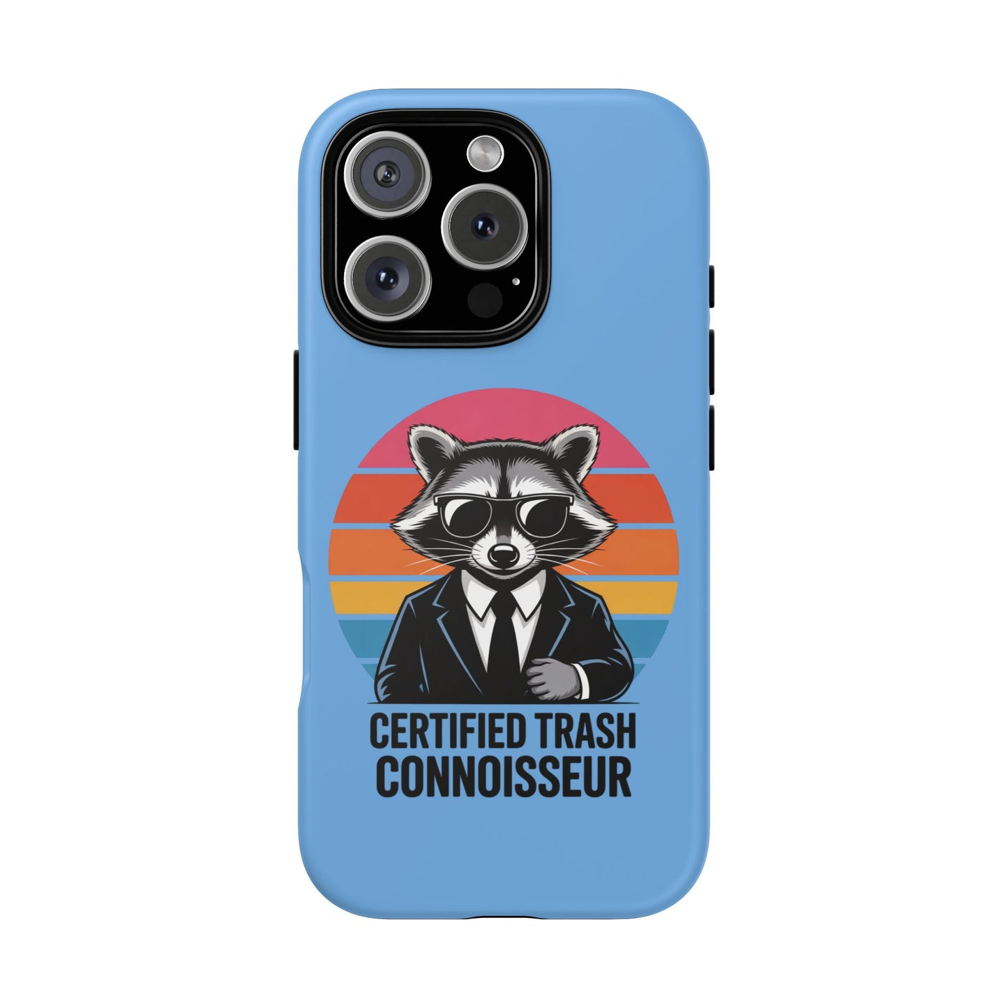 Humorous Raccoon Phone Case - Certified Trash Connoisseur